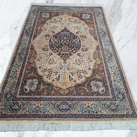 Edler TÄBRIZ - 230x140cm - seltenes Lebensbaummuster - sehr guter Zustand