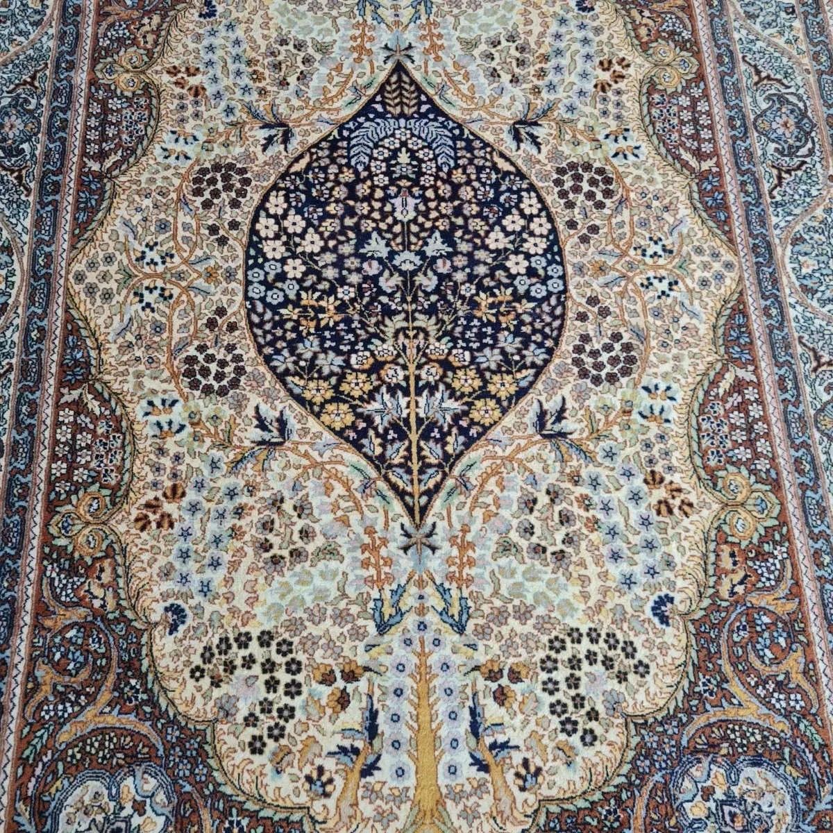 Edler TÄBRIZ - 230x140cm - seltenes Lebensbaummuster - sehr guter Zustand