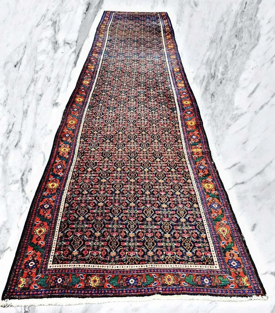 Perserteppich " KURDI " antik - 520x120cm - seltene Rarität