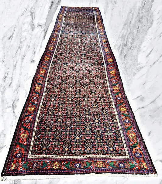 Perserteppich " KURDI " antik - 520x120cm - seltene Rarität