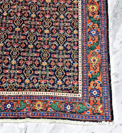Perserteppich " KURDI " antik - 520x120cm - seltene Rarität