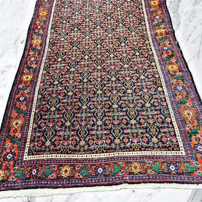 Perserteppich " KURDI " antik - 520x120cm - seltene Rarität