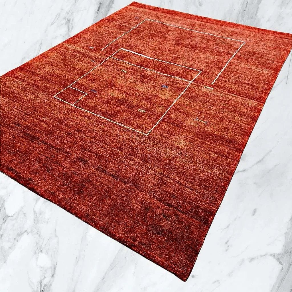 Moderner " QASHQAI " 290x205cm - neuwertig - hochflorig - Hochlandschurwolle - NP 3000.-