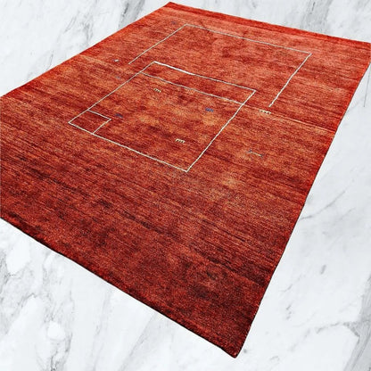 Moderner " QASHQAI " 290x205cm - neuwertig - hochflorig - Hochlandschurwolle - NP 3000.-