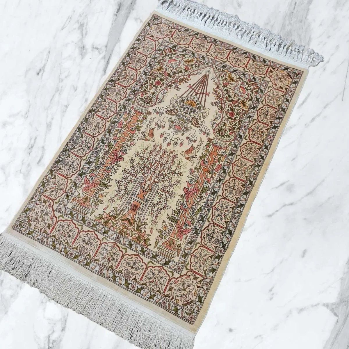 Exklusiver Hereke Teppich - 130 x 70 cm - ca. 1 Mio. Knoten - neuwertig