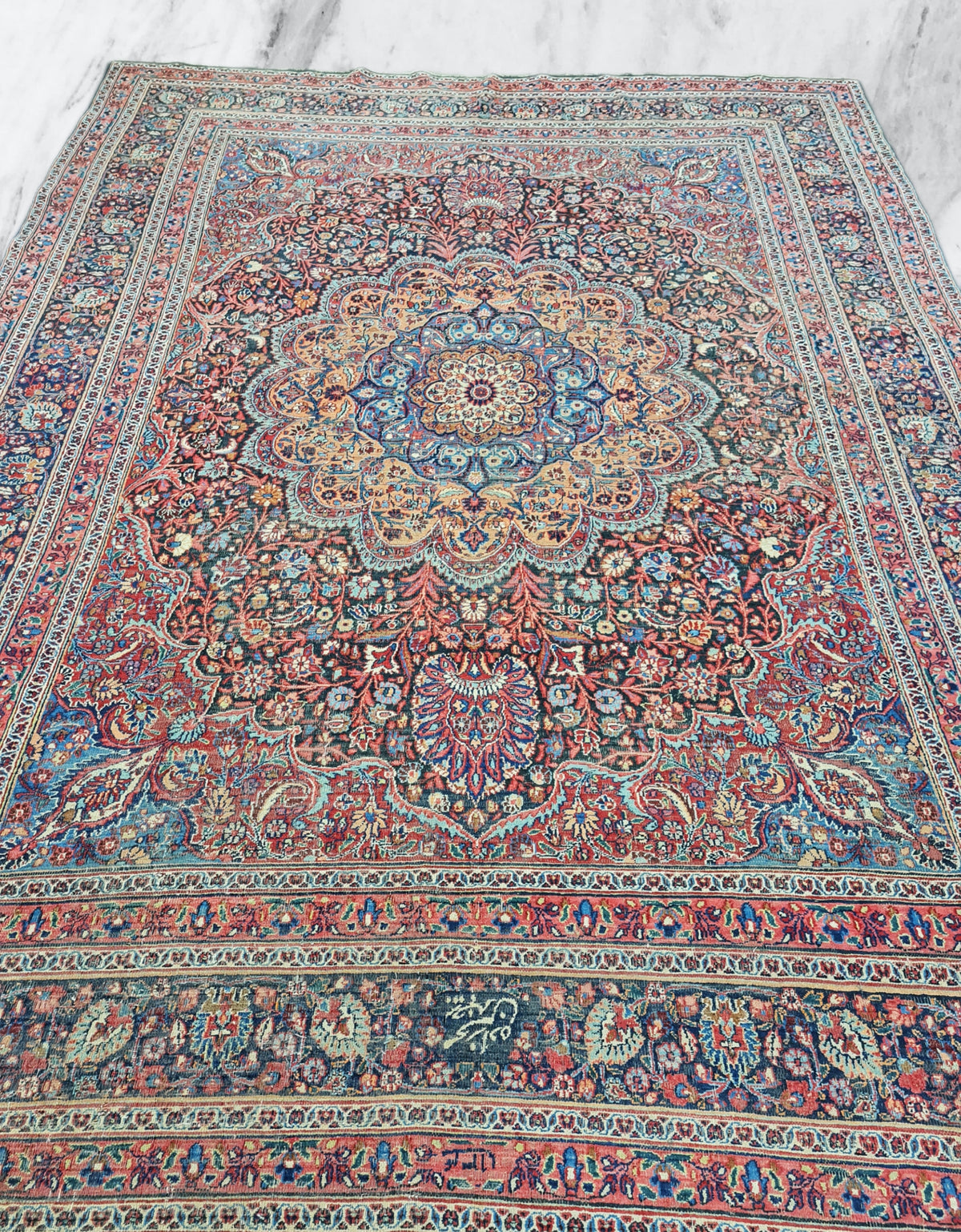 Antiker persischer Birjand - 337x247 cm - Meisterwerk um 1910. Signiert von Meisterknüpfer.